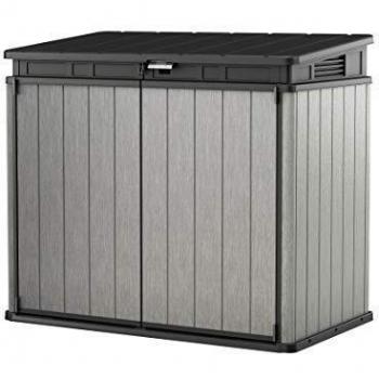 Keter Duotech Elite Garden Storage Box Shed Grey/Anthracite 1150L Lockable Large