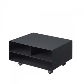 Caisson à roulettes pour imprimante avec rangement Noir