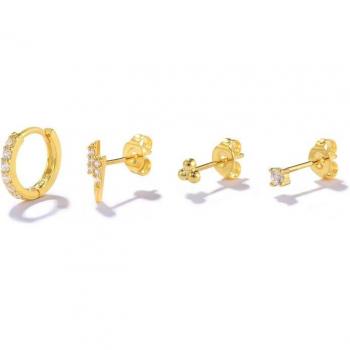 Ensemble de boucles d'oreilles en forme de cœur, étoile, œil et serpent