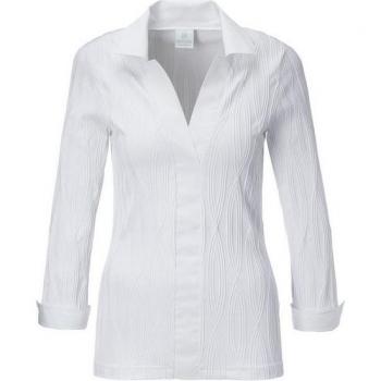 Weißes Blusenshirt mit 3/4-Ärmeln