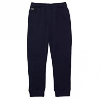 Kids’ Navy Blue Lacoste Trousers with Color Blocks – 8 US