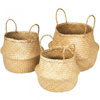 Caja Organiza Verde Tutumi Beige 32x32x28 cm