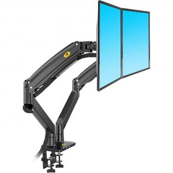 Aluminium Monitorhalter für zwei Bildschirme