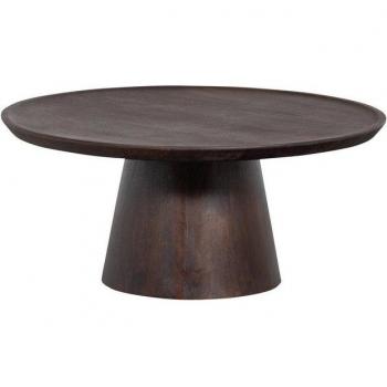 VTWonen Brown Coffee Table with Pedestal