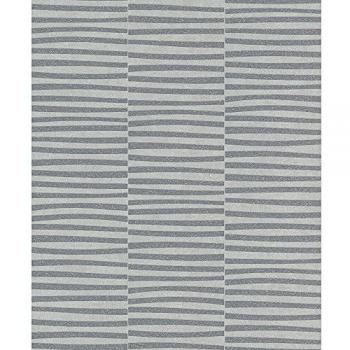Rasch Vliestapete GLAM, gestreift-grafisch, grau, 0.53 x 10.05 m