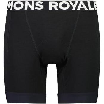 Mons Royale Herren Epic Merino Shift Unterhose mit Sitzpolster – Schwarz – S