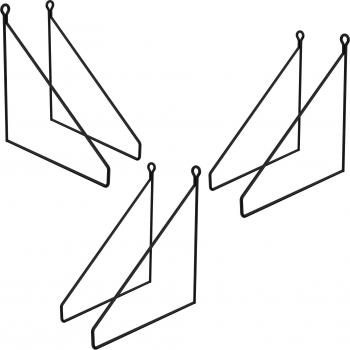 Supporti Muro Mensole 250mm, 6 pezzi