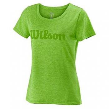 Wilson Damen Tennisshirt UWII Script Tech Tee Kurzarm grün (400) L