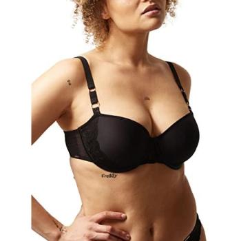 Black Fleurs Half-Cup Memory Bra – Chantelle 34F