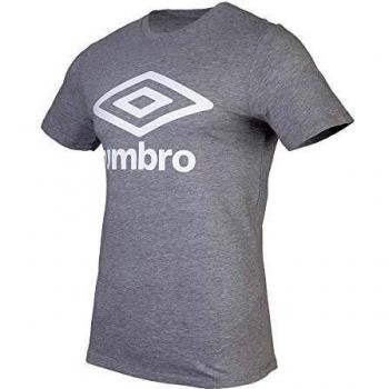 Umbro Men's Medium Grey T-Shirt with Large Logo