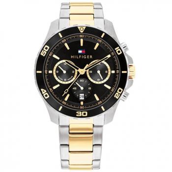 Herenshorloge Tommy Hilfiger Jordan Zwart Dial