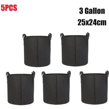 Gefühlste Taschen für den Garten, 5er oder 10er Pack, 3/7/10 Gallonen