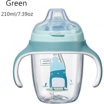 BC Babycare Bouteille Anti-Fuite pour Bébé avec Poignée et Paille