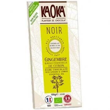 Chocolate Preto Kaoka com Limão e Gengibre 100g