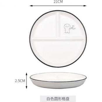 Fat-Reducing Compartment Plate