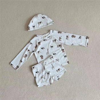 Boys Beach Suit with Cartoon Design