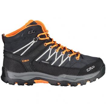 CMP Rigel Mid Scarpe da trekking impermeabili per bambini Antracite-Arancio