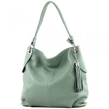 Damen-Style T185 Schulterledertausch – Grau-Grün