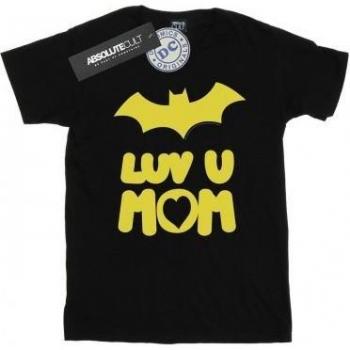 Tee Batgirl DC – Coton, slogan « Luv You Mom »
