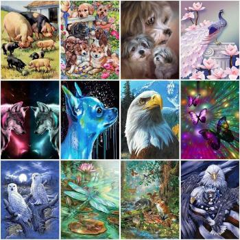 Volle Runde Diamant Kunst Adler