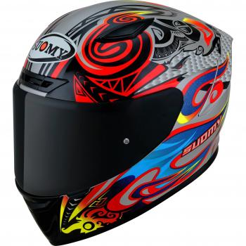 Casco Suomy Track-1 Flying Gris Plata (M)