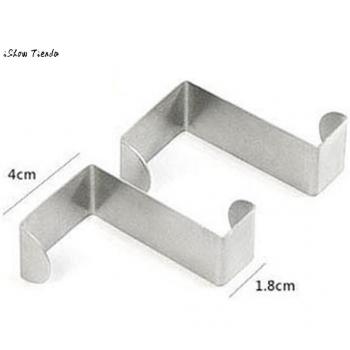 Cintres muraux en acier inoxydable 2PC