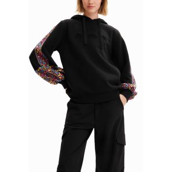 Haut brodé ethnique noir taille L pour femme