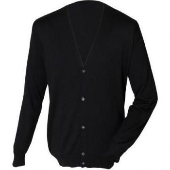 Henbury Cardigan Nera XS Uomo