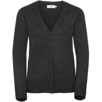 Cardigan de Punto Russell 12 UK V-Neck Azul Francesa para Mujeres