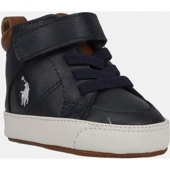 Zapatillas de bebé niño Polo Ralph Lauren Jaxson tipo casco altas con logotipo y cierre adherente