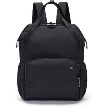 Pacsafe CitySafe CX – Sac à dos noir, nylon recyclable