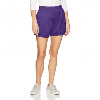 Intensity Coach Mesh Shorts for Women – Purple, Small Size