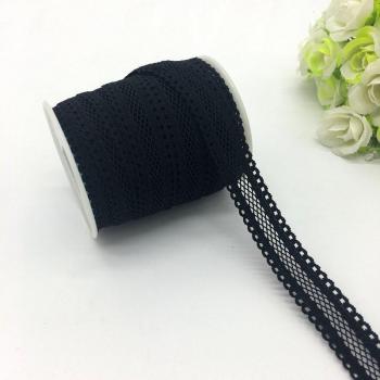 Élastique pour cheveux avec motif en dentelle bilatérale