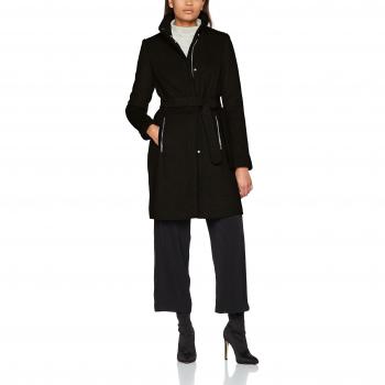 VERO MODA Vmprato Rich 3/4 Chaqueta de Lana para Mujer, Negro