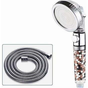 Pommeau multi‑fonction rechargeable : spa, haute pression, économie d’eau