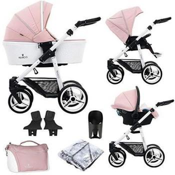 Venicci Pure 2.0 3 in 1 Travel System (10 Piece Bundle)
