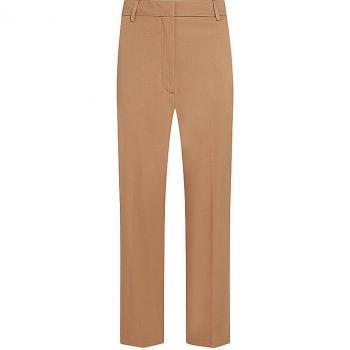 Pantalon Tommy Hilfiger Crop Beige en Coton Mélangé 34