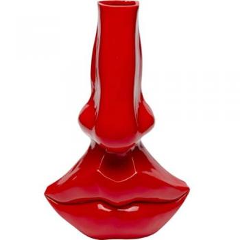 Vase décoratif rouge