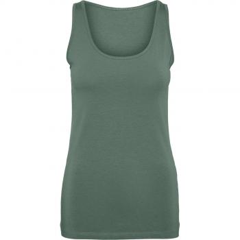 Vero Moda Shirttop „Lulu“ 10323756 – Grüne Langarm-Tank, Regular Fit