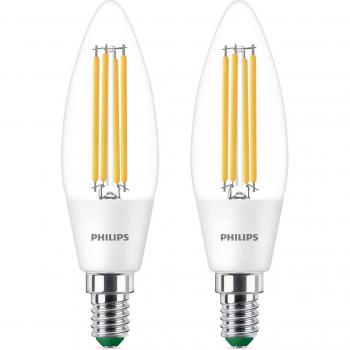 Philips LED-Kerzenlampe E14 2,3W 485lm 3.000K 2er-Pack