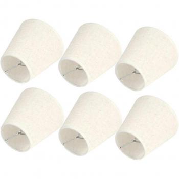 6PCS Nordic Simple Cloth Light Shades for E14 Chandelier