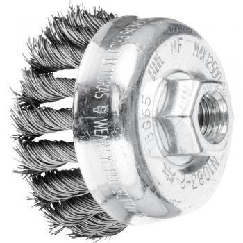 Spazzola a tazza Ø 65 mm M14 PFERD filo in acciaio Ø 0,50