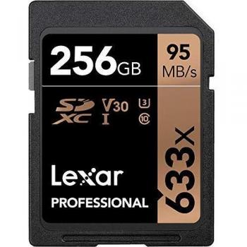 Carte mémoire Lexar SDXC professionnelle 633x V30 U3 256 Go