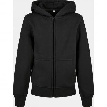 Build Your Brand Kids’ Organic Basis Zip‑Coat 110/116 bis 158/164