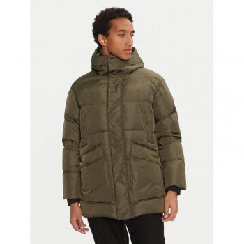 Multi‑Pocket Large Hood Green BomBoogie Down Vest (L)