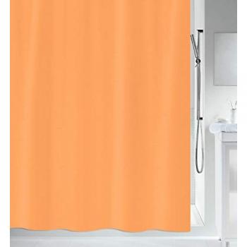 Rideau de douche orange clair 180x180 cm en polyester Spirella