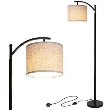 Energy‑Saving Arc LED Floor Lamp – 9 W, E26/E27 Socket, Hanging Shade Included