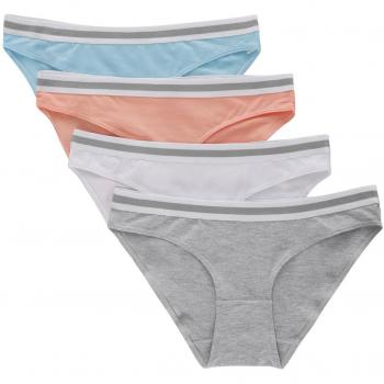 CharmLeaks Frauen-Baumwoll-Slips – Hipster 4 Stück, XL