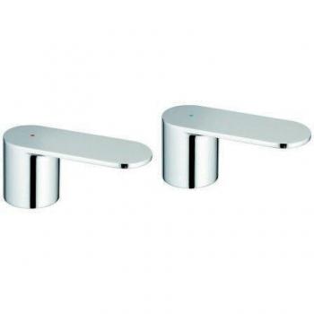Grohe 48306 Blau‑Rot Chrom Handgriffe für Eurosmart C