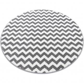 Round Zigzag Area Rug